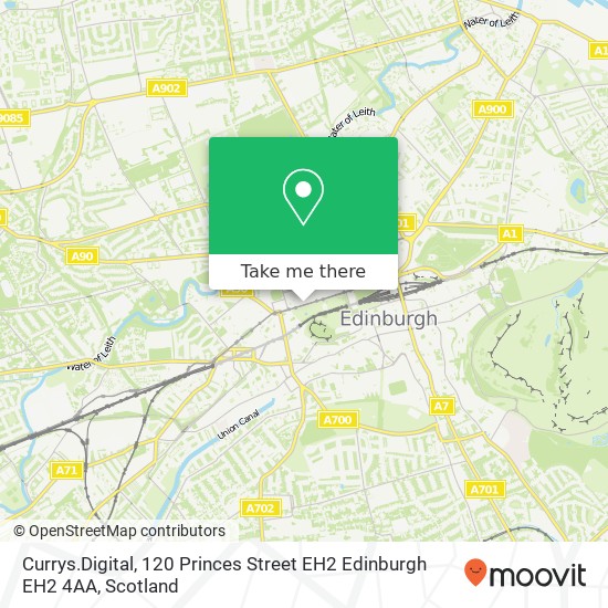 Currys.Digital, 120 Princes Street EH2 Edinburgh EH2 4AA map