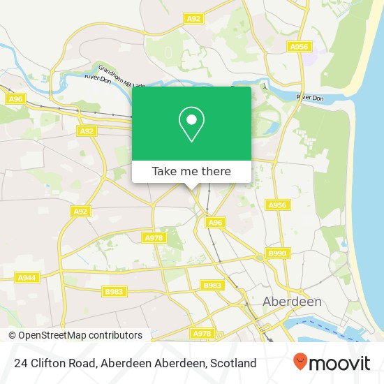 24 Clifton Road, Aberdeen Aberdeen map