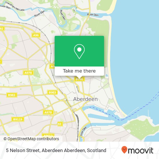 5 Nelson Street, Aberdeen Aberdeen map