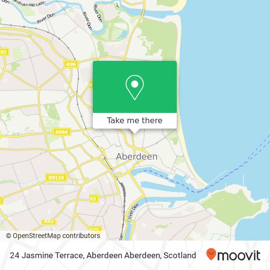 24 Jasmine Terrace, Aberdeen Aberdeen map