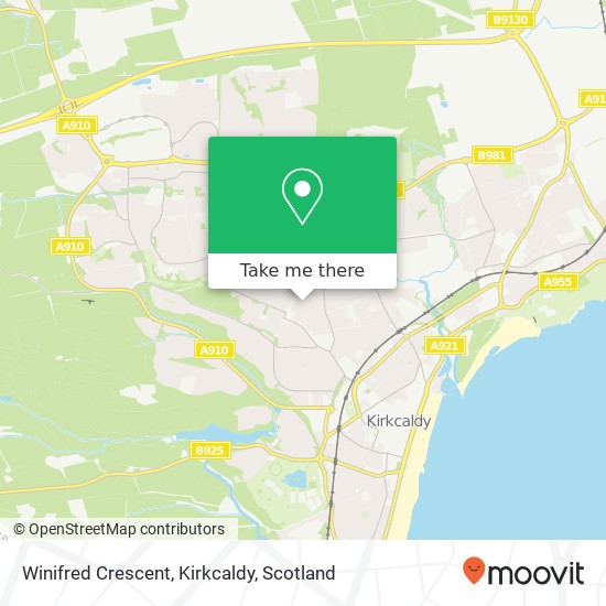 Winifred Crescent, Kirkcaldy map