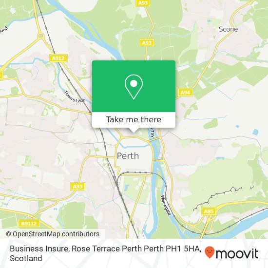 Business Insure, Rose Terrace Perth Perth PH1 5HA map