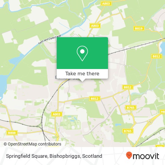 Springfield Square, Bishopbriggs map