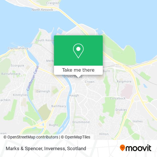 Marks & Spencer, Inverness map