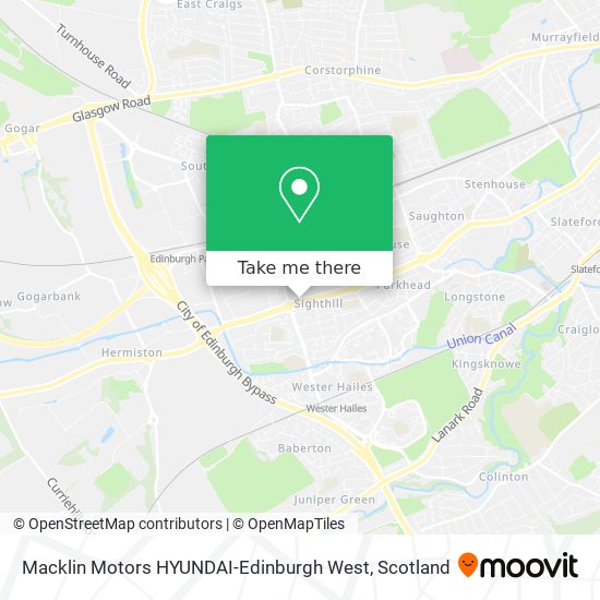 Macklin Motors HYUNDAI-Edinburgh West map