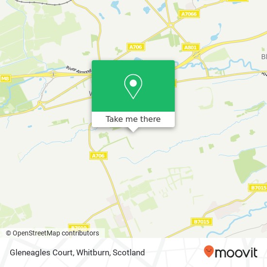 Gleneagles Court, Whitburn map