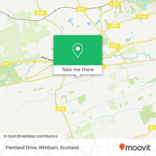 Pentland Drive, Whitburn map