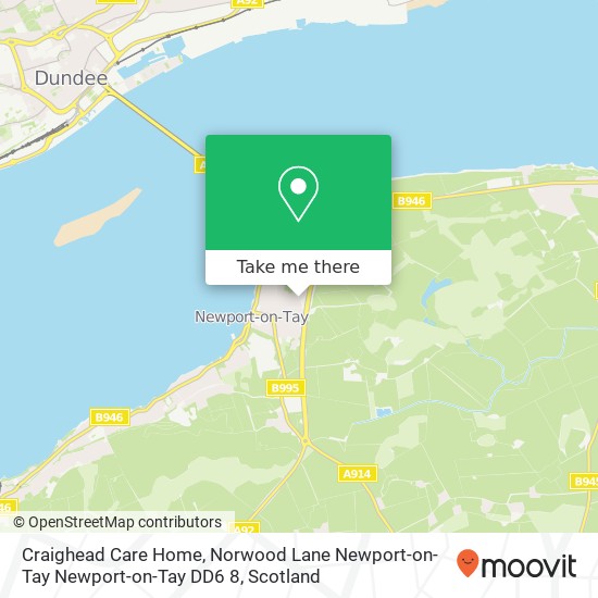 Craighead Care Home, Norwood Lane Newport-on-Tay Newport-on-Tay DD6 8 map