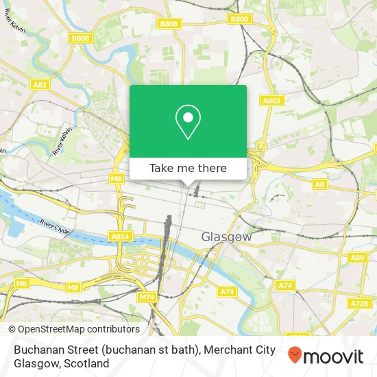 Buchanan Street (buchanan st bath), Merchant City Glasgow map
