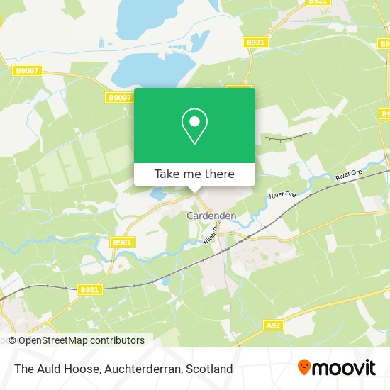 The Auld Hoose, Auchterderran map