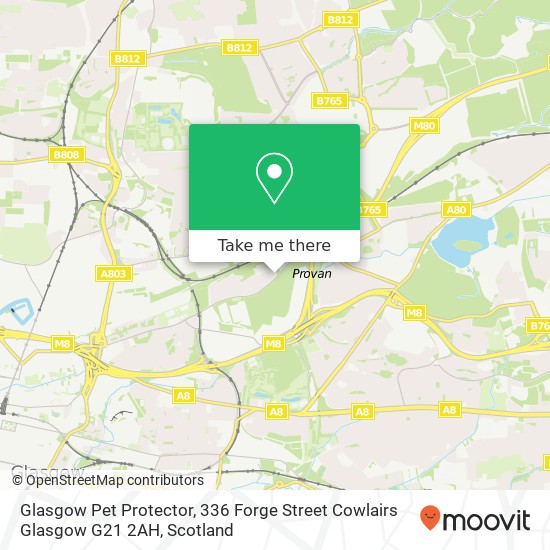 Glasgow Pet Protector, 336 Forge Street Cowlairs Glasgow G21 2AH map