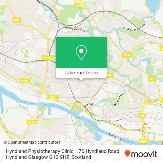 Hyndland Physiotherapy Clinic, 170 Hyndland Road Hyndland Glasgow G12 9HZ map