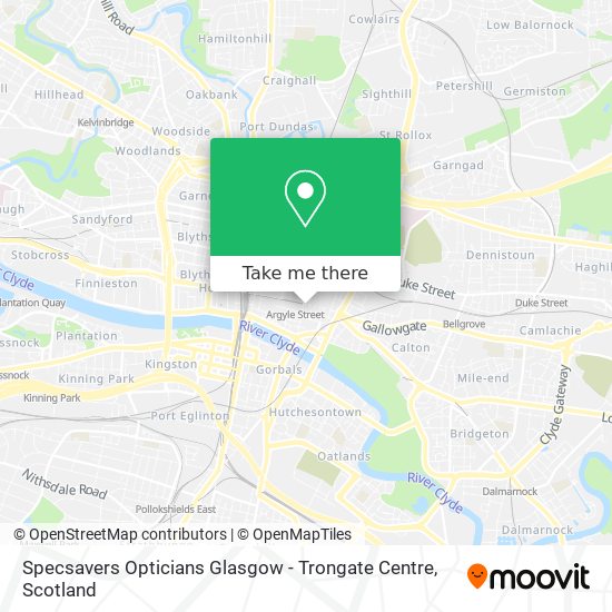 Specsavers Opticians Glasgow - Trongate Centre map