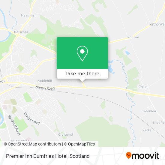 Premier Inn Dumfries Hotel map