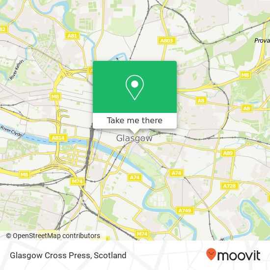 Glasgow Cross Press map