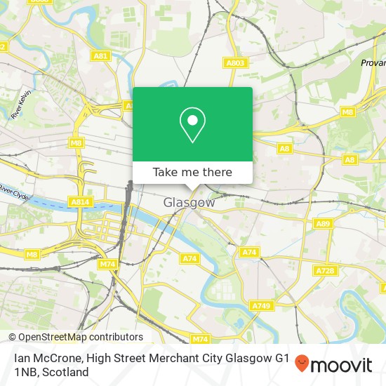 Ian McCrone, High Street Merchant City Glasgow G1 1NB map