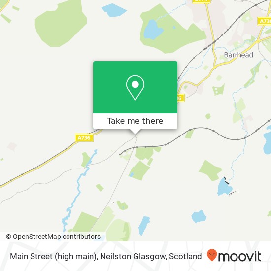 Main Street (high main), Neilston Glasgow map