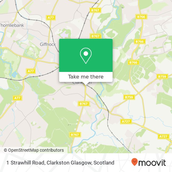 1 Strawhill Road, Clarkston Glasgow map