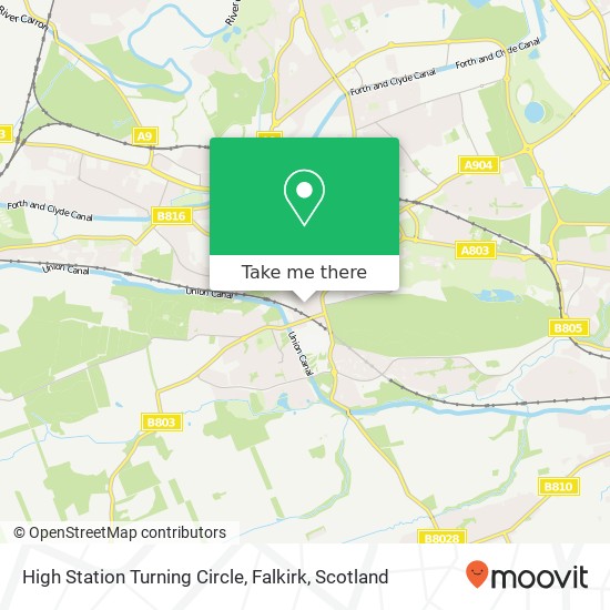 High Station Turning Circle, Falkirk map