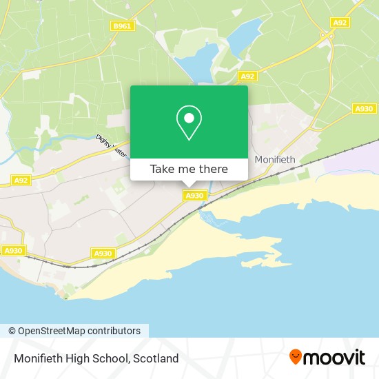 Monifieth High School map
