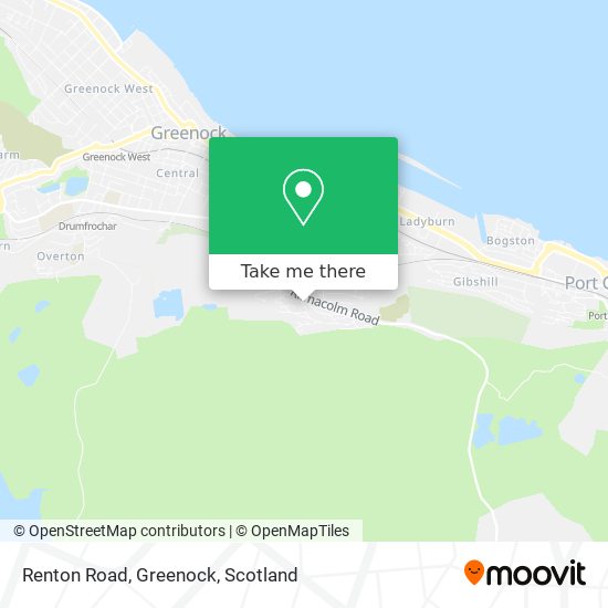 Renton Road, Greenock map