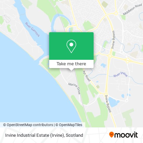 Irvine Industrial Estate map