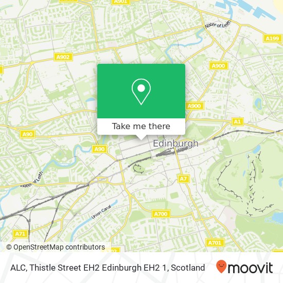 ALC, Thistle Street EH2 Edinburgh EH2 1 map