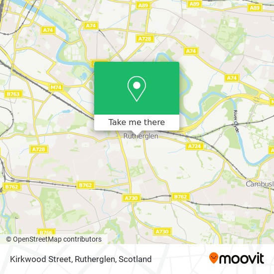 Kirkwood Street, Rutherglen map