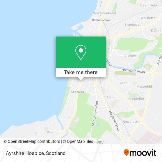 Ayrshire Hospice map