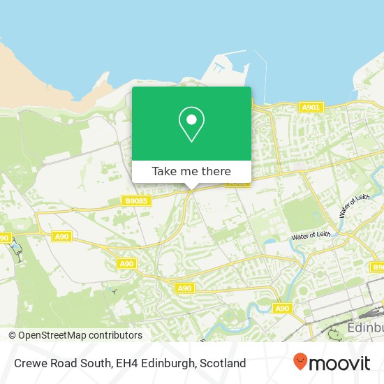 Crewe Road South, EH4 Edinburgh map