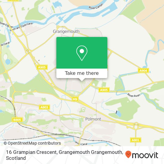 16 Grampian Crescent, Grangemouth Grangemouth map