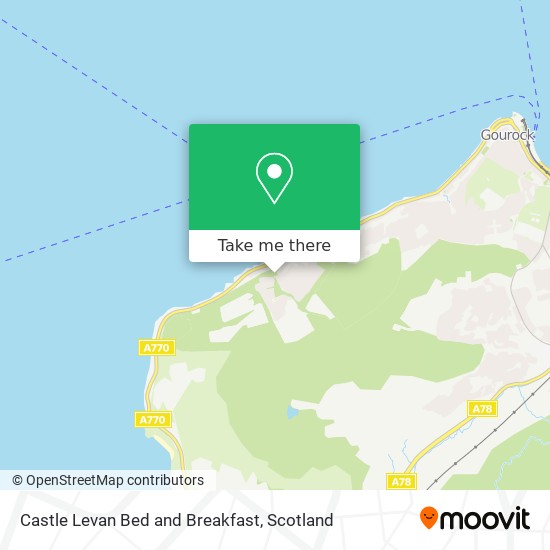 Castle Levan Bed and Breakfast map
