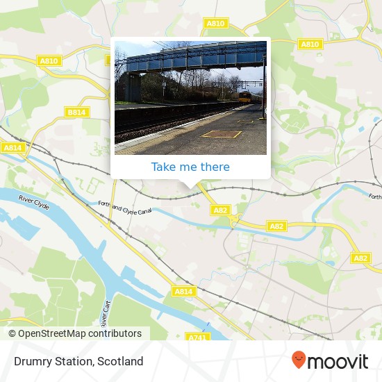 Drumry Station map