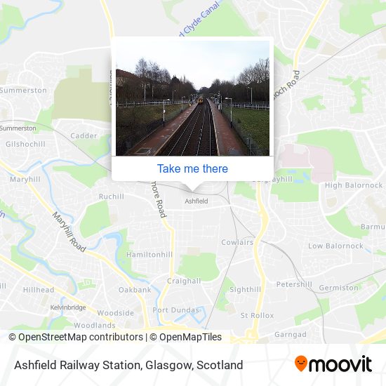 Ashfield Railway Station, Glasgow map