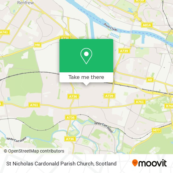 St Nicholas Cardonald Parish Church map
