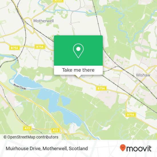 Muirhouse Drive, Motherwell map