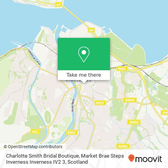Charlotte Smith Bridal Boutique, Market Brae Steps Inverness Inverness IV2 3 map