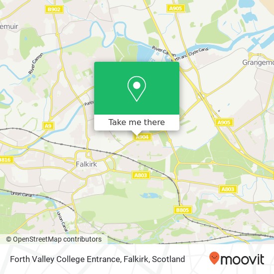 Forth Valley College Entrance, Falkirk map