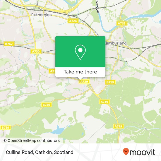 Cullins Road, Cathkin map