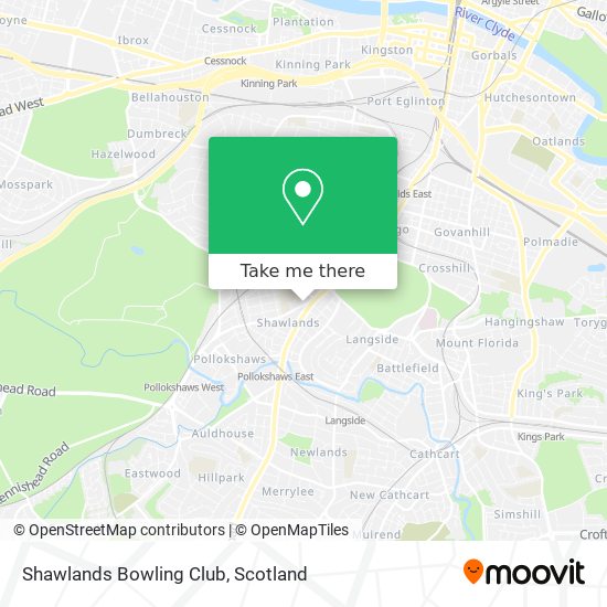 Shawlands Bowling Club map
