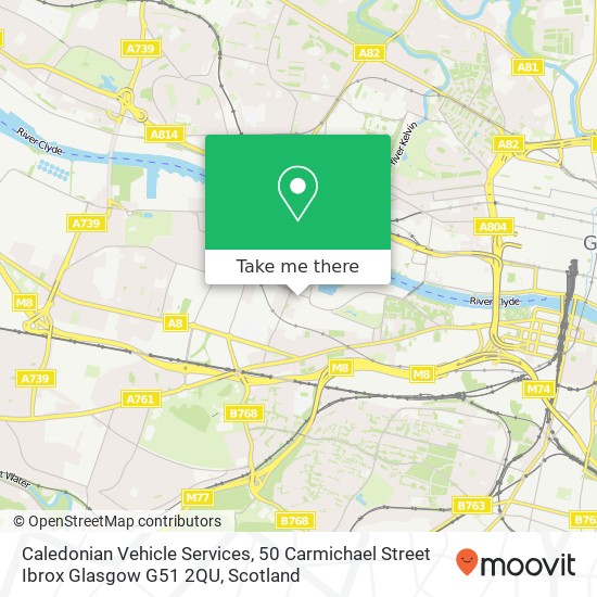 Caledonian Vehicle Services, 50 Carmichael Street Ibrox Glasgow G51 2QU map