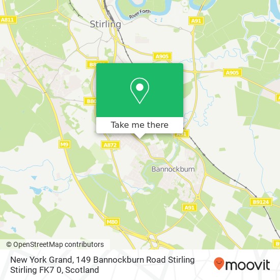 New York Grand, 149 Bannockburn Road Stirling Stirling FK7 0 map