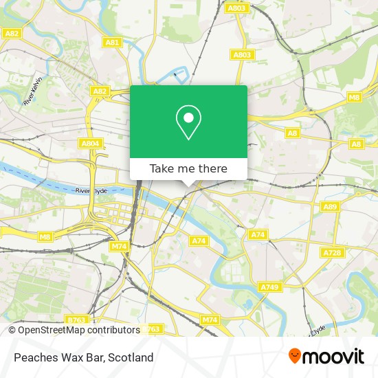 Peaches Wax Bar map