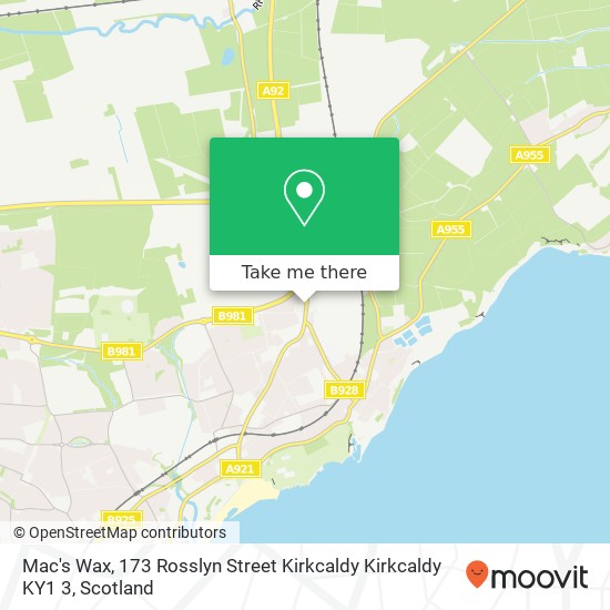 Mac's Wax, 173 Rosslyn Street Kirkcaldy Kirkcaldy KY1 3 map