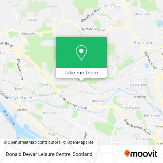 Donald Dewar Leisure Centre map