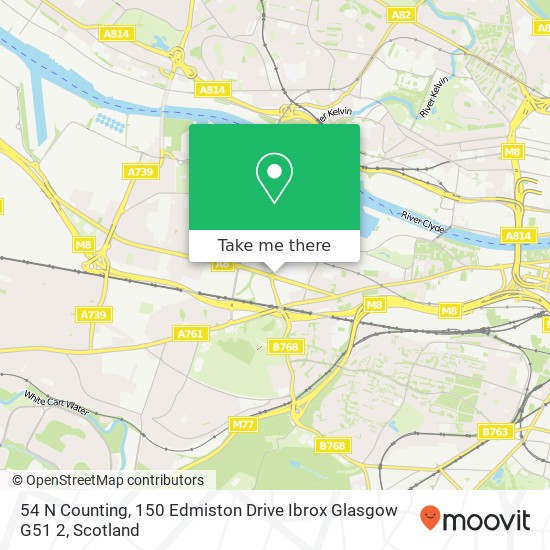 54 N Counting, 150 Edmiston Drive Ibrox Glasgow G51 2 map
