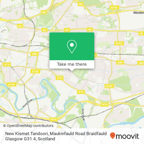 New Kismet Tandoori, Maukinfauld Road Braidfauld Glasgow G31 4 map