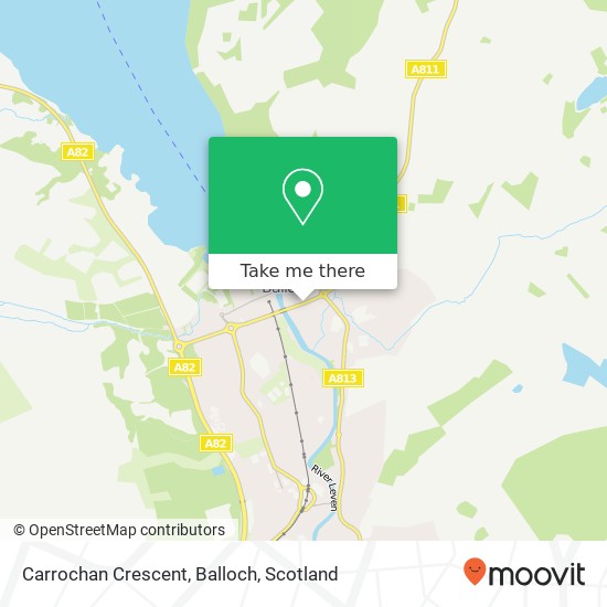 Carrochan Crescent, Balloch map