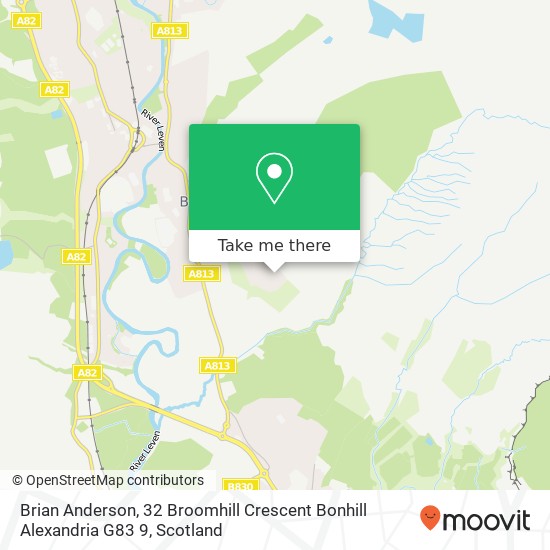 Brian Anderson, 32 Broomhill Crescent Bonhill Alexandria G83 9 map