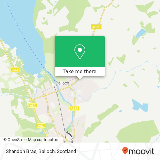 Shandon Brae, Balloch map